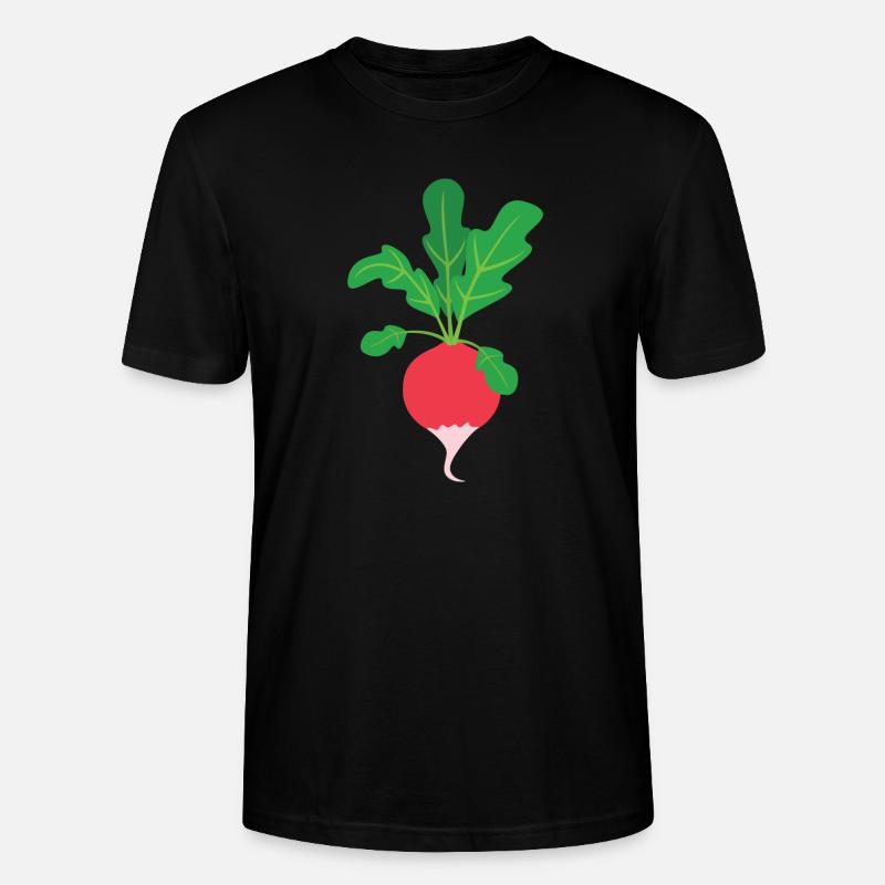 Radieschen - Stanley/Stella Unisex Bio-T-Shirt CRAFTER - Schwarz