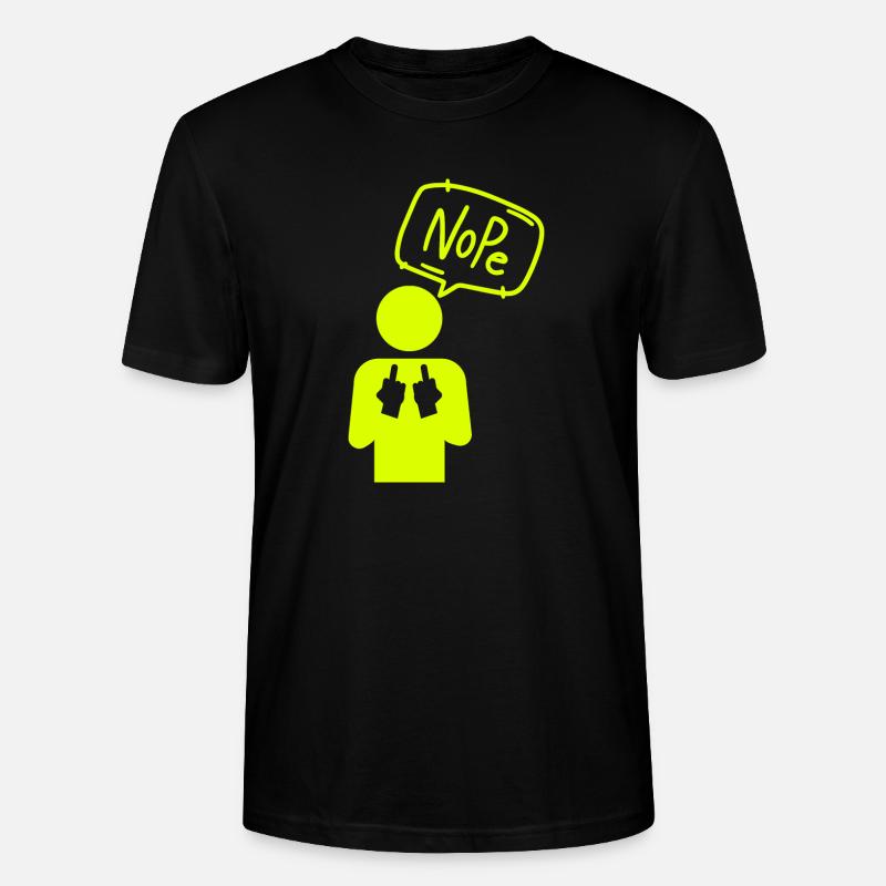 Nope - Stanley/Stella CRAFTER Unisex Organic T-Shirt - black