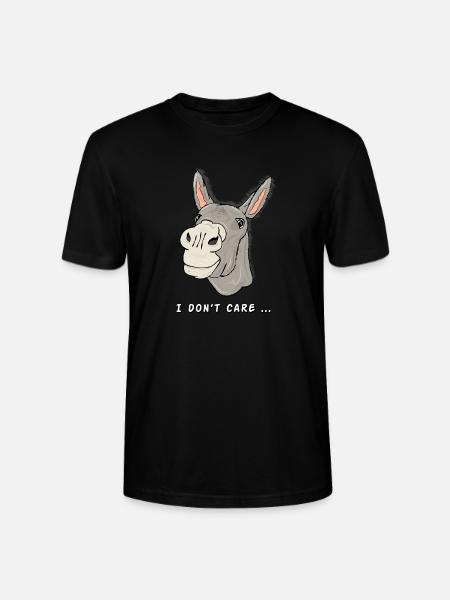 donkey the clever stubborn zoo animal - Stanley/Stella CRAFTER Unisex Organic T-Shirt - black