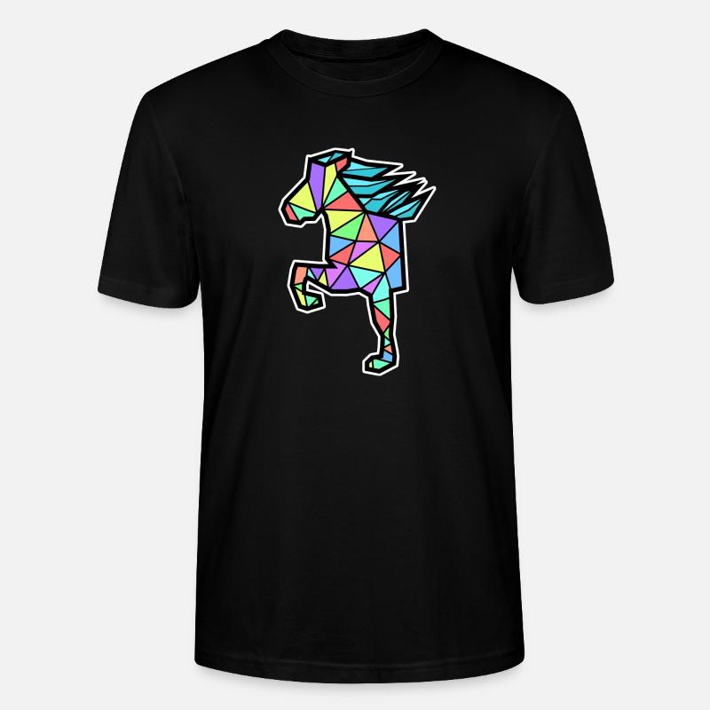 Ross Polygon Islandpferde Isländer Pferdenarr - Stanley/Stella Unisex Bio-T-Shirt CRAFTER - Schwarz