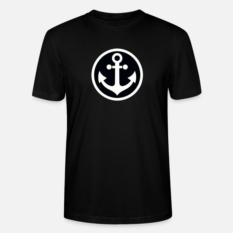 Ancre dans un cercle - T-shirt bio CRAFTER Stanley Stella Unisexe - noir