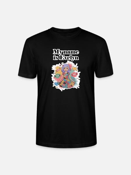 My name is Evelyn 2026 - Stanley/Stella CRAFTER Unisex Organic T-Shirt - black