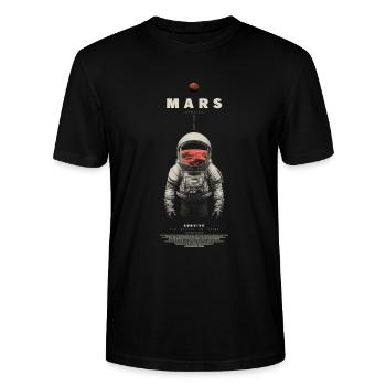 Mars Exploration - Stanley/Stella Unisex Bio-T-Shirt CRAFTER - Schwarz - Vorne - Alina (178cm) & Michal (187cm)