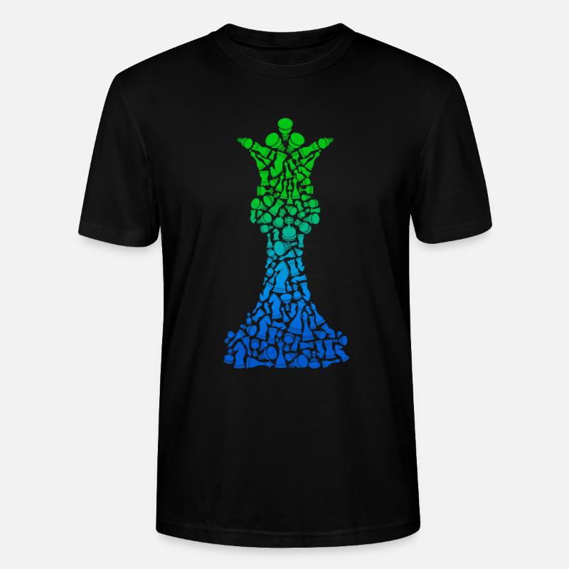 Pièces d’échecs Jeu d’échecs Joueur d’échecs - T-shirt bio CRAFTER Stanley Stella Unisexe - noir