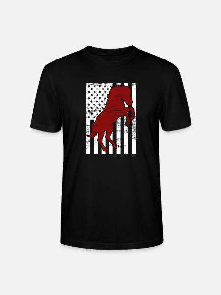 4. Juli USA Reiten - Stanley/Stella Unisex Bio-T-Shirt CRAFTER - Schwarz