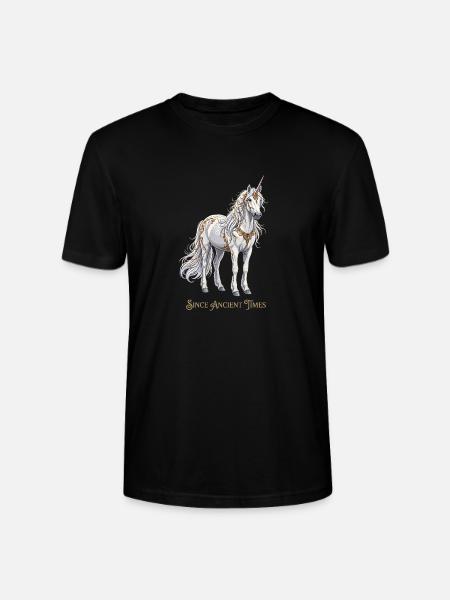 Magisches mystisches Einhorn - Stanley/Stella Unisex Bio-T-Shirt CRAFTER - Schwarz