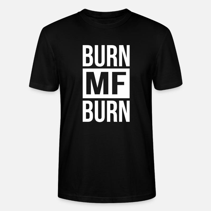 Burn MF Burn - Stanley/Stella Unisex Bio-T-Shirt CRAFTER - Schwarz