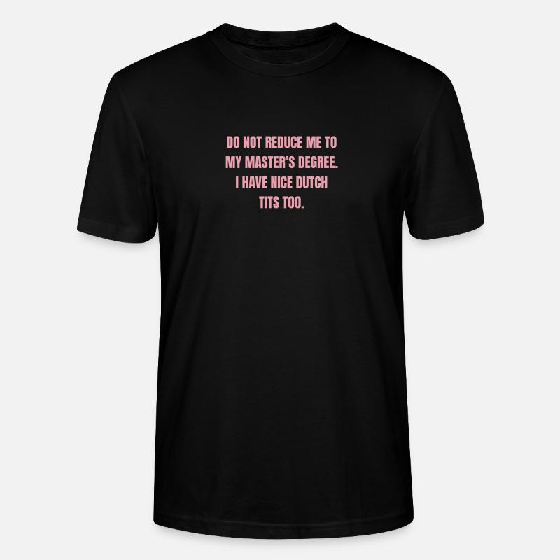 Masterabschluss Holländerin - Stanley/Stella Unisex Bio-T-Shirt CRAFTER - Schwarz
