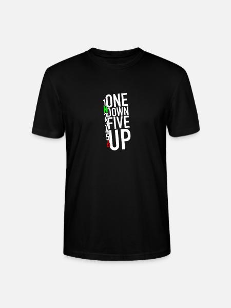 One down five up - 1N23456 - T-shirt bio CRAFTER Stanley Stella Unisexe - noir