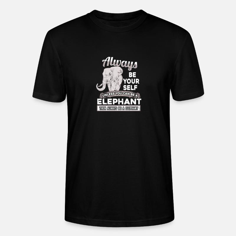 Elefant - Stanley/Stella Unisex Bio-T-Shirt CRAFTER - Schwarz