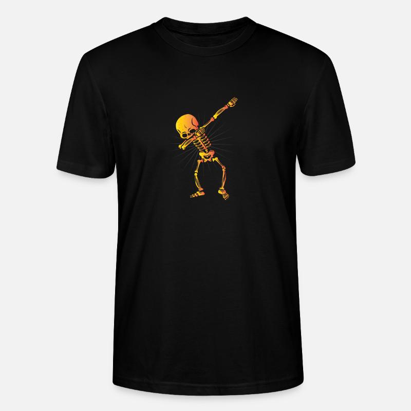 Dabbing Skeleton Skelett - Stanley/Stella Unisex Bio-T-Shirt CRAFTER - Schwarz