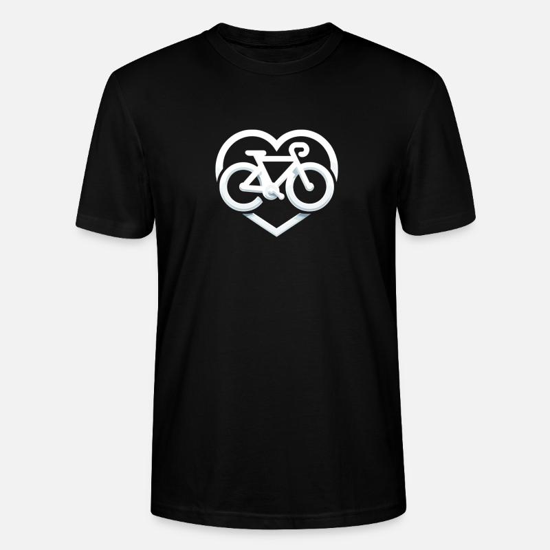 Radfahren mitLiebe - Stanley/Stella Unisex Bio-T-Shirt CRAFTER - Schwarz
