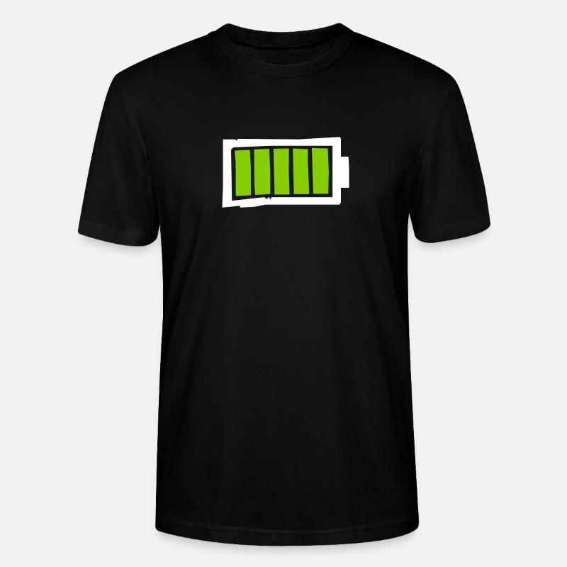 Batterie - Stanley/Stella Unisex Bio-T-Shirt CRAFTER - Schwarz