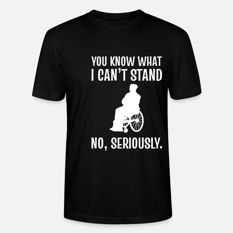 Rollstuhl - Stanley/Stella Unisex Bio-T-Shirt CRAFTER - Schwarz