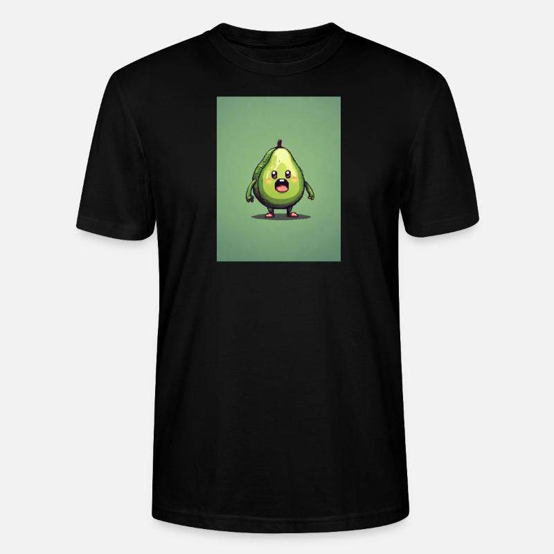 Pixelart Avocado - Stanley/Stella Unisex Bio-T-Shirt CRAFTER - Schwarz