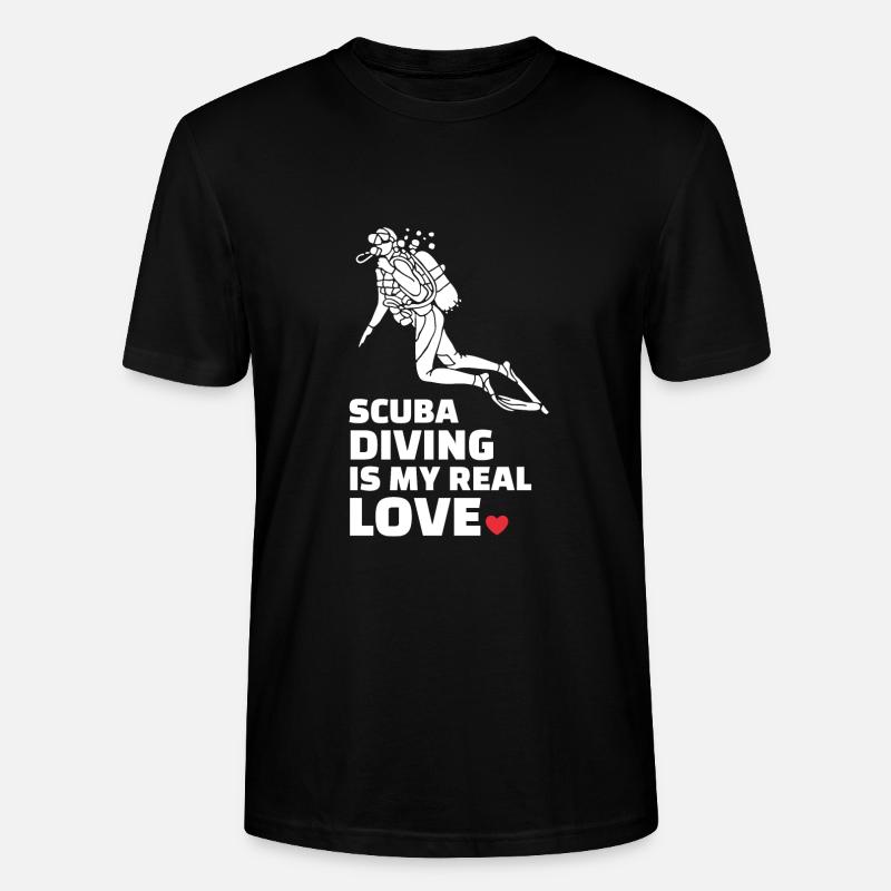 Ich Liebe Tauchen - Stanley/Stella Unisex Bio-T-Shirt CRAFTER - Schwarz