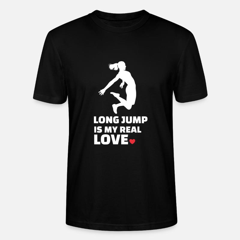 Ich Liebe Weitsprung - Stanley/Stella Unisex Bio-T-Shirt CRAFTER - Schwarz