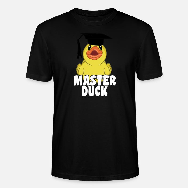 Master Duck Student Spruch - Stanley/Stella Unisex Bio-T-Shirt CRAFTER - Schwarz