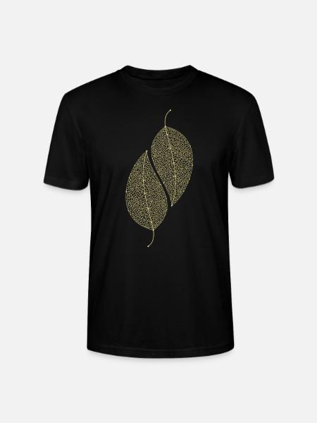 Leaves Decorative - Stanley/Stella CRAFTER Unisex Organic T-Shirt - black