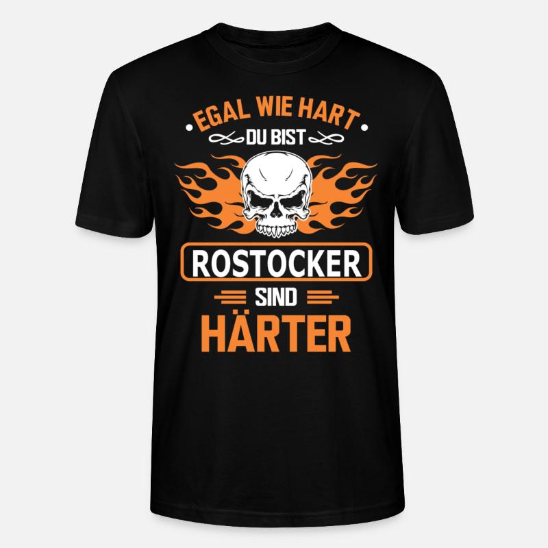 ROSTOCKER - Stanley/Stella Unisex Bio-T-Shirt CRAFTER - Schwarz
