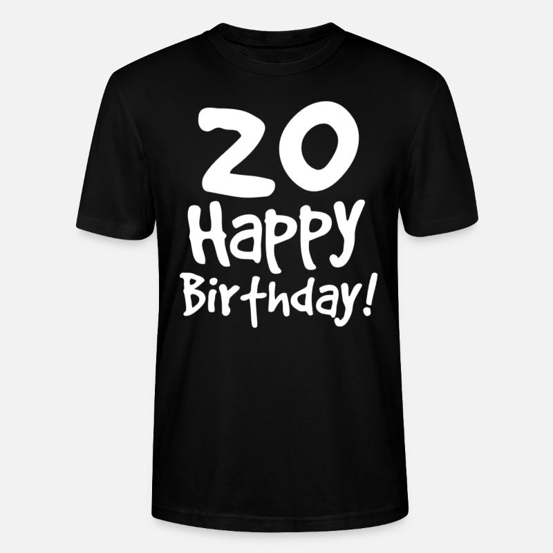 20ème anniversaire - T-shirt bio CRAFTER Stanley Stella Unisexe - noir