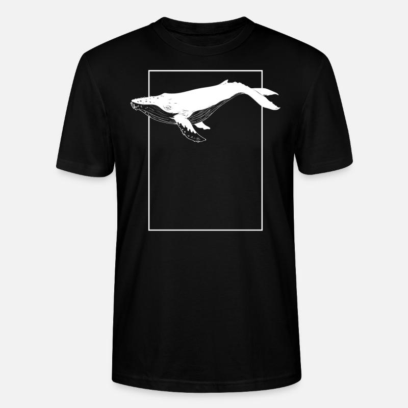 Baleine # 2 - T-shirt bio CRAFTER Stanley Stella Unisexe - noir