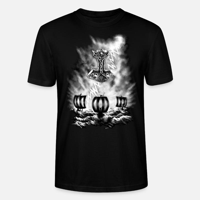 Wikinger - Stanley/Stella Unisex Bio-T-Shirt CRAFTER - Schwarz