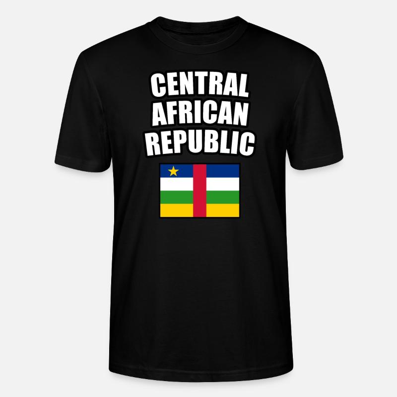 République centrafricaine Drapeau Sango Cadeau - T-shirt bio CRAFTER Stanley Stella Unisexe - noir