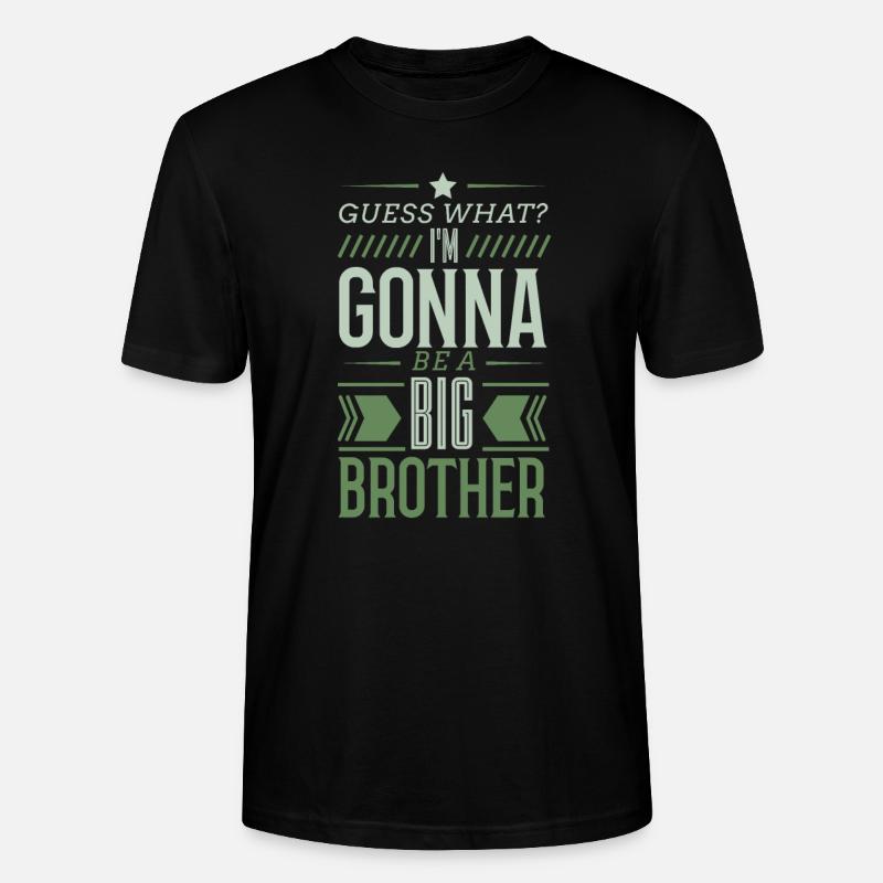 Großer Bruder - Stanley/Stella Unisex Bio-T-Shirt CRAFTER - Schwarz