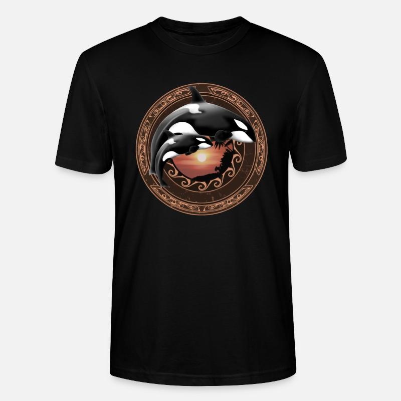 Orca Killerwal - Stanley/Stella Unisex Bio-T-Shirt CRAFTER - Schwarz
