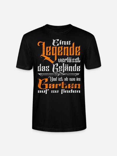 Gärtner in Rente - Stanley/Stella Unisex Bio-T-Shirt CRAFTER - Schwarz