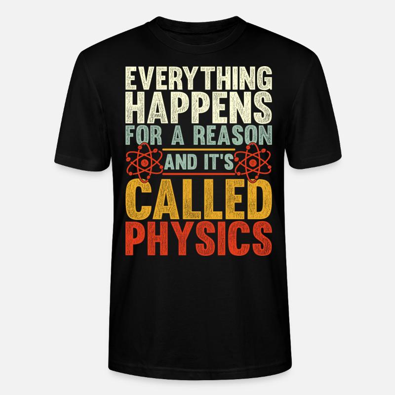 Dire drôle de physique - T-shirt bio CRAFTER Stanley Stella Unisexe - noir
