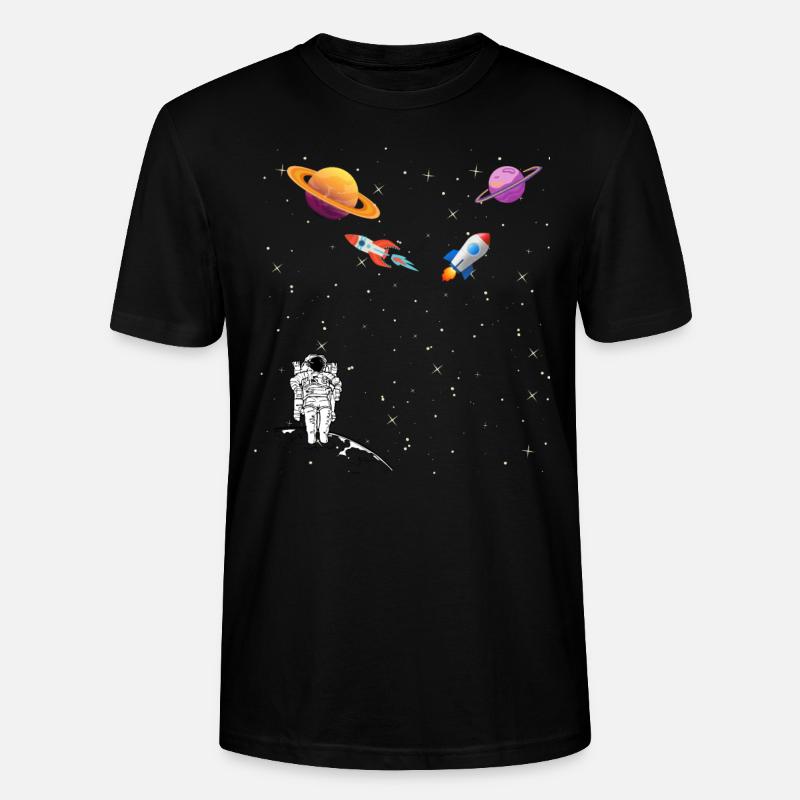 Space Space Missiles Spatial Astronaute - T-shirt bio CRAFTER Stanley Stella Unisexe - noir
