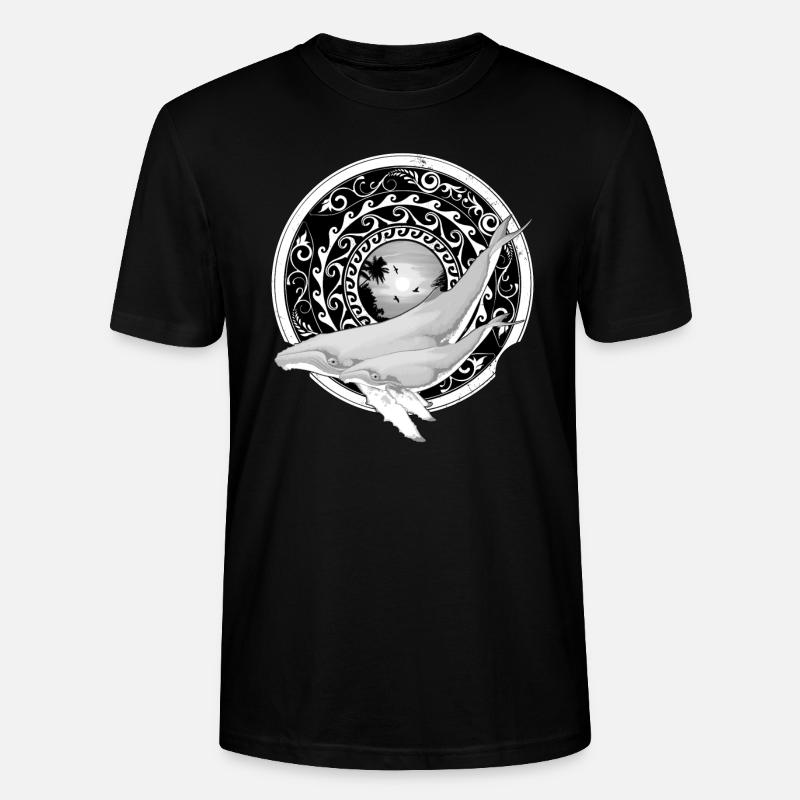Buckelwale - Stanley/Stella Unisex Bio-T-Shirt CRAFTER - Schwarz