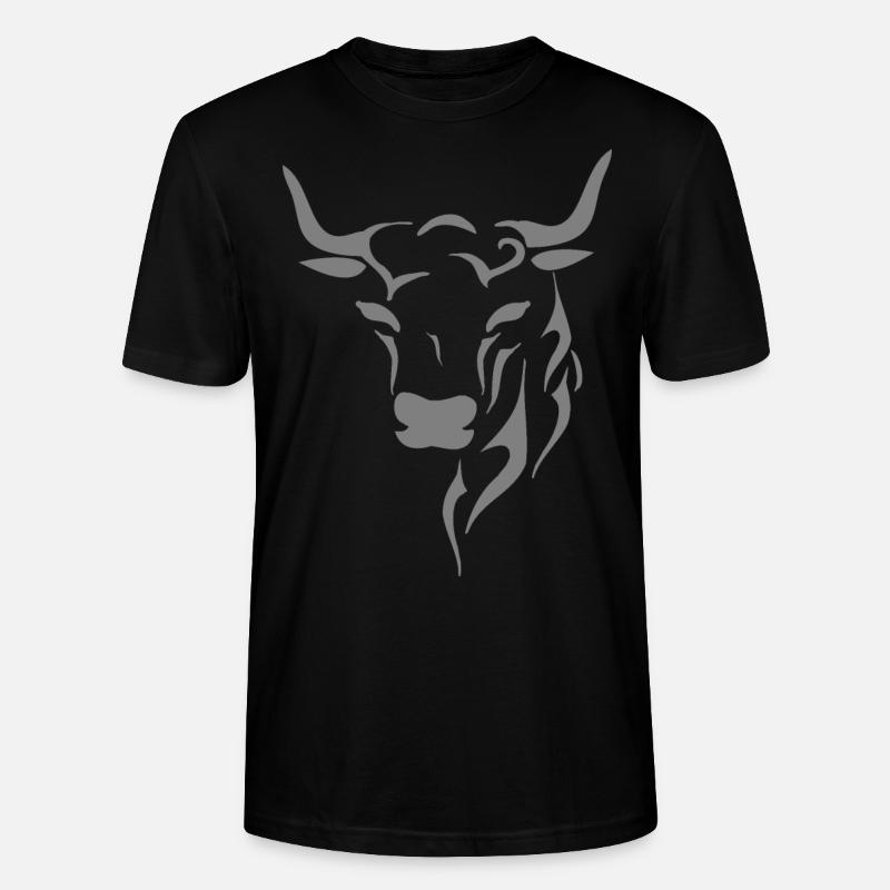 Stierkopf - Stanley/Stella Unisex Bio-T-Shirt CRAFTER - Schwarz