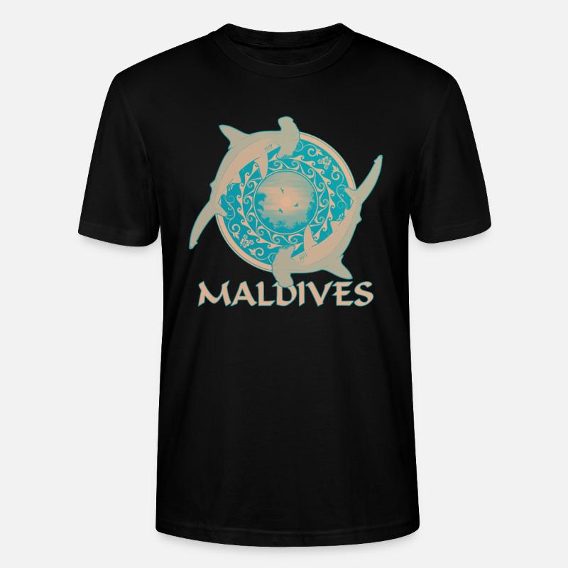 Malediven Hammerhaie - Stanley/Stella Unisex Bio-T-Shirt CRAFTER - Schwarz