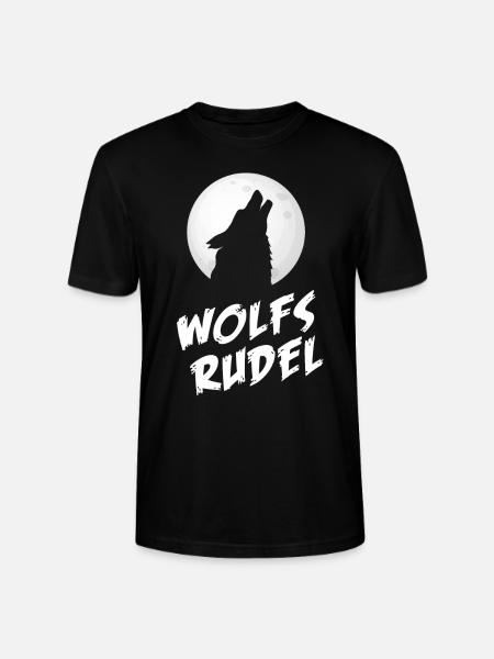 Wolfsrudel Wolf Mond - Stanley/Stella Unisex Bio-T-Shirt CRAFTER - Schwarz