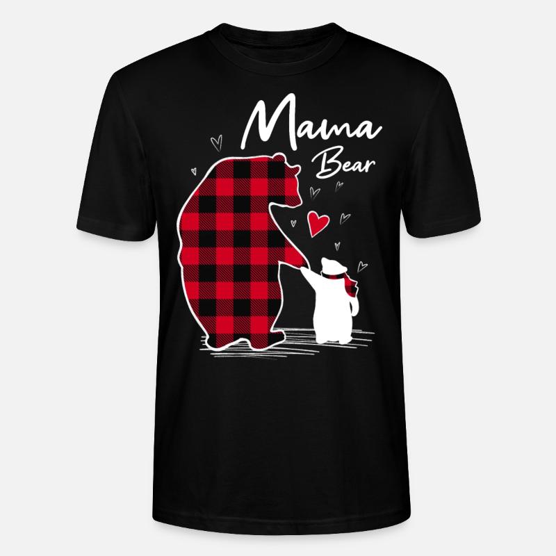Mama Bear - Stanley/Stella Unisex Bio-T-Shirt CRAFTER - Schwarz