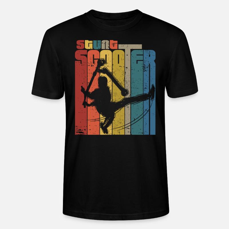 Scooter Tretroller - Stanley/Stella Unisex Bio-T-Shirt CRAFTER - Schwarz