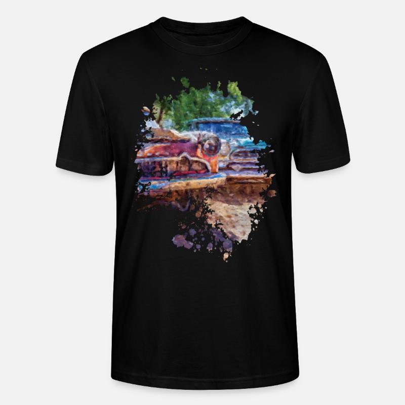 Oldtimer - Stanley/Stella Unisex Bio-T-Shirt CRAFTER - Schwarz