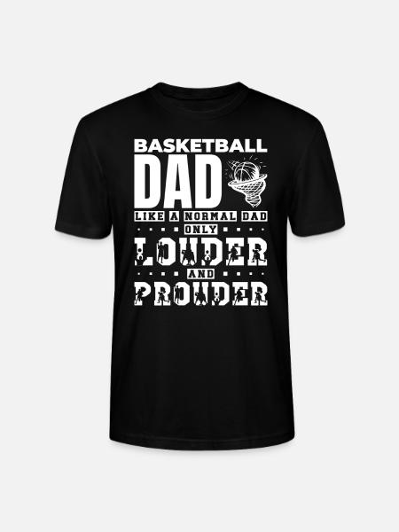 Basketbal Papa Papa Papa Cadeau Idee - Stanley/Stella Uniseks bio-T-shirt CRAFTER - zwart