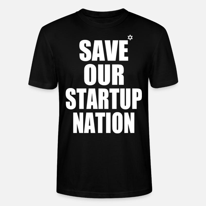 save our startup nation - Stanley/Stella Unisex Bio-T-Shirt CRAFTER - Schwarz