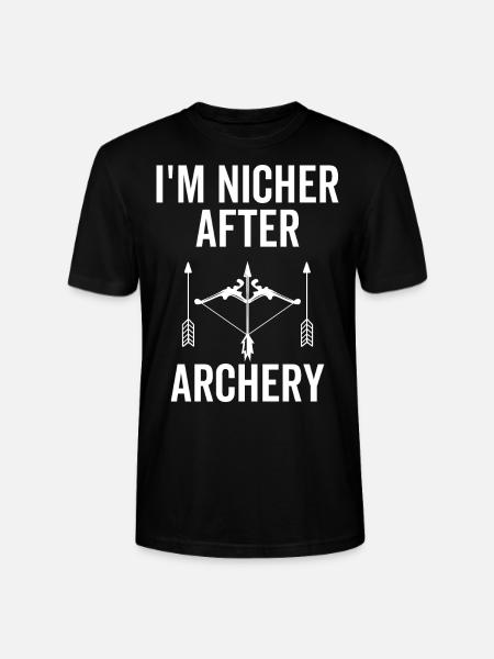 Archer Bowhunter Jeg er nicher efter bueskydning mål - Stanley Stella CRAFTER unisex økologisk-T-shirt - sort