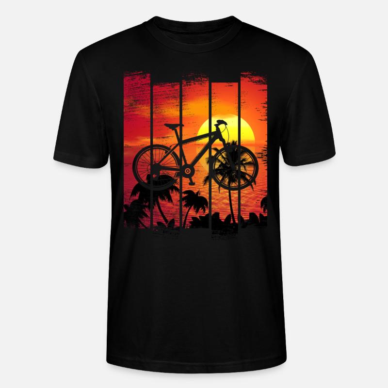 Mountain biker Evolution - premium shirt - Stanley/Stella CRAFTER Unisex Organic T-Shirt - black