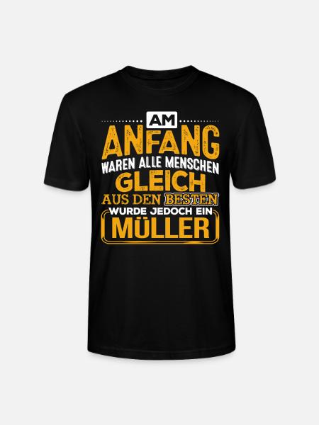 MÜLLER - Der Beste - Stanley/Stella Unisex Bio-T-Shirt CRAFTER - Schwarz