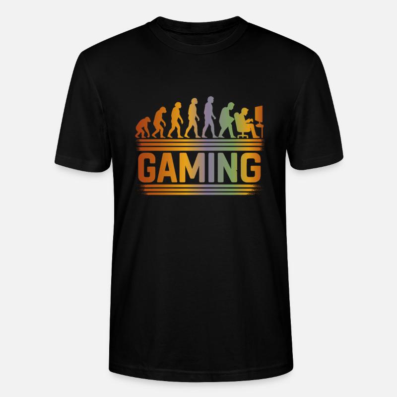 Evolution Gaming - T-shirt bio CRAFTER Stanley Stella Unisexe - noir