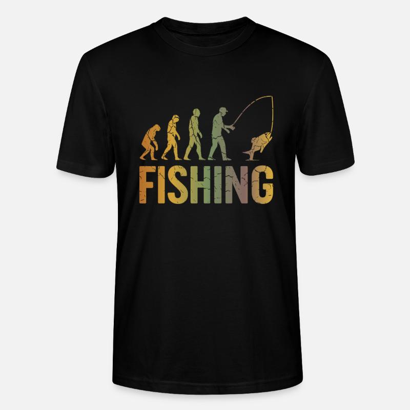 Evolution fürs Angeln - Stanley/Stella Unisex Bio-T-Shirt CRAFTER - Schwarz