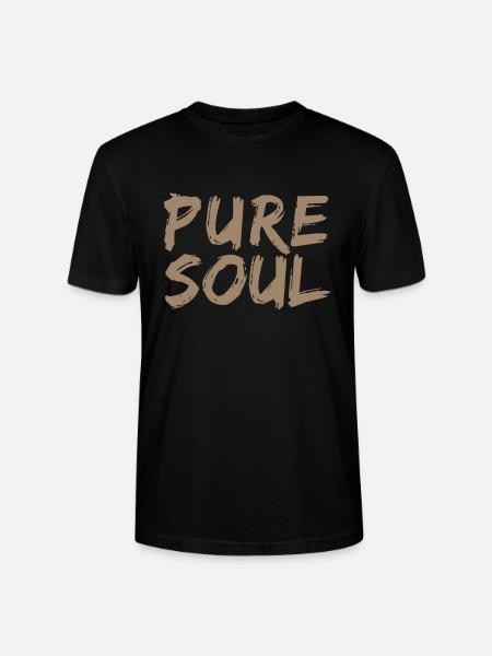 Purity and character pure soul - Stanley/Stella CRAFTER Unisex Organic T-Shirt - black
