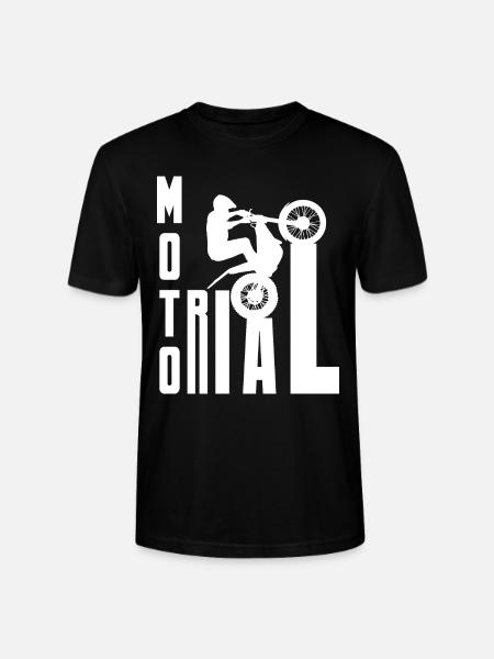 Moto Trial News - Trial Bike Rider - Maglietta unisex ecologica CRAFTER di Stanley/Stella - nero