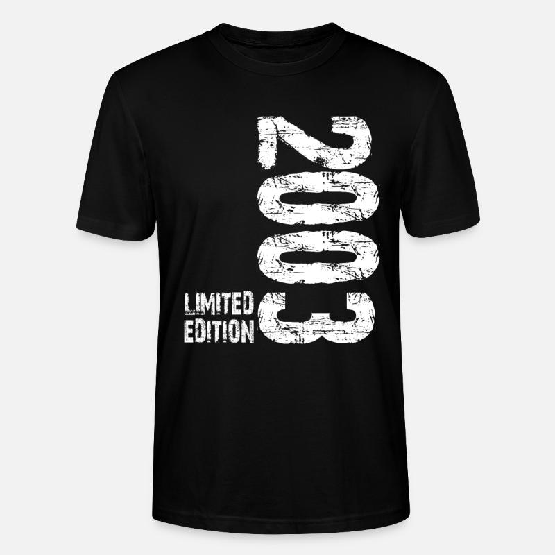 Édition limitée 2003 - T-shirt bio CRAFTER Stanley Stella Unisexe - noir